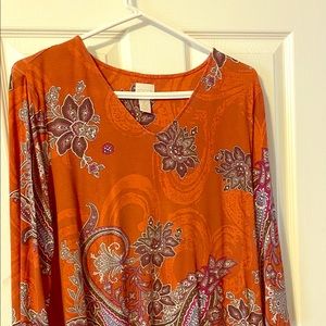 Chico’s size 2 orange top